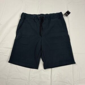 Arthur Beale Mens Navy Blue Fleece Sweat Shorts Elastic Drawstring Waist NEW